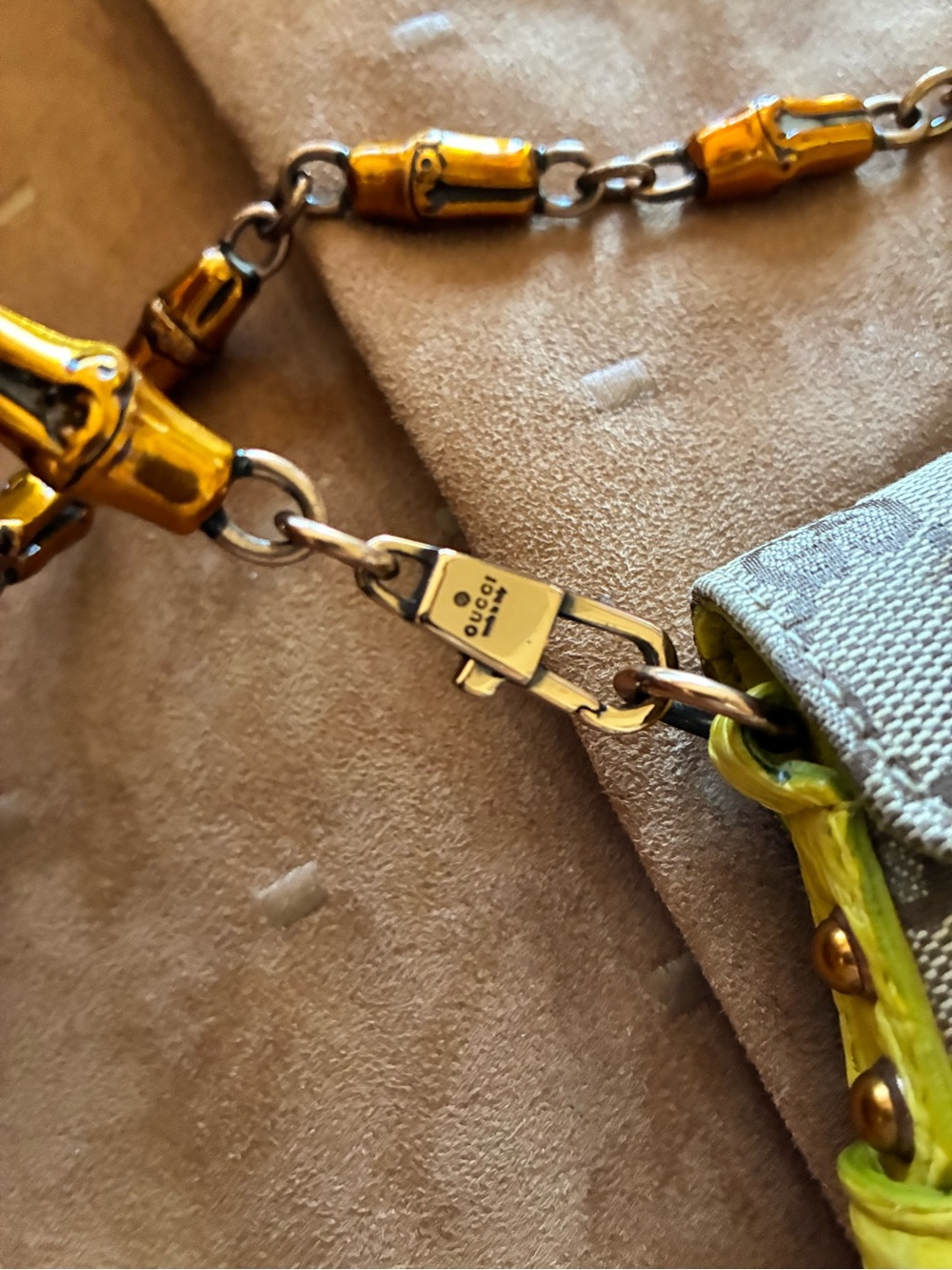 Gucci GG Crocodile 2004 Tom Ford bamboo oro coccodrillo jewel snakehead horsebit - Picture 9 of 10